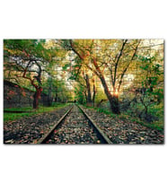 Cakapuzzle Ermenistan Erivan Orman İçi Demiryolu Puzzle Yapboz MDF (Ahşap) (1000 Parça)