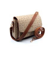 Just Polo Orta Boy 3 Bölmeli İki Askılı Kadın El & Omuz Çantası 21x16cm Mds20101 (Vizon - Taba)