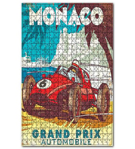 Cakapuzzle Monaco da Araba Yarışları Görseli Puzzle Yapboz MDF (Ahşap) (255 Parça)