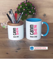 Yengeye Hediye Kalemlik, Kupa Bardak T Kişiye Özel Hediye (Model 7)