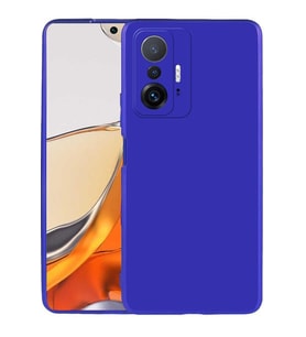 Xiaomi Mi 11T Pro 5G Kılıf Kamera Çıkıntılı Soft Silikon (SAKS MAVI)