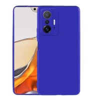 Xiaomi Mi 11T Pro 5G Kılıf Kamera Çıkıntılı Soft Silikon (SAKS MAVI)
