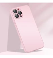 İphone 14 Pro Max Buzlu Ag Glass Kapak&Kılıf (Pembe)