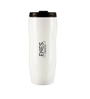 İnce Belli Çelik Termos Bardak Kişiye Özel 400 ML - M2 (Beyaz)