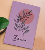 BK Gift Kişiye Özel İsimli Sert Kapaklı Lila Defter, Arkadaşa Hediye, Yeni İş Hediyesi, Anı Defteri, Doğum Günü Hediyesi-1 (Model 3)