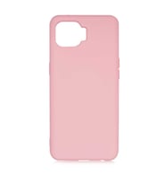 Oppo Reno 4 Lite Kılıf Özel Orijinal Lansman Serisi, İçi Kadife, Pürüzsüz Yumuşak ve Mat TPU Silikon (Açık Pembe)