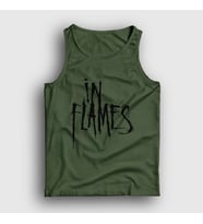 Presmono Unisex Sarı Logo In Flames Atlet 84112tt (Haki)