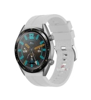 Amazfit Watch GTR 3 Pro-GTR 3-GTR 2e-GTS 2-GTR 47mm 22mm Uyumlu NovaGT Supreme Silikon Kordon (Beyaz)