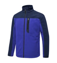 Ghassy Co. Erkek Antipilling Thermal Garnili Tam Fermuarlı Polar Ceket (Mavi)