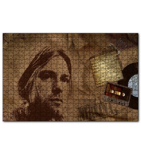 Cakapuzzle Kurt Cobain ve Şarkı Sözleri  Puzzle Yapboz MDF (Ahşap) (500 Parça)