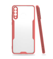 Huawei P30 Lite Kılıf Parfe Kenarları Pastel Renk Silikon Kılıf (Pembe)