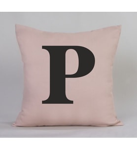 P Harfli Yastık (Bej)