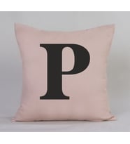 P Harfli Yastık (Bej)