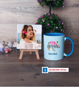 Fizik Öğretmeni Fotoğraflı Dekoratif Taş, Kupa Bardak Beyaz Hediye (Model 4)