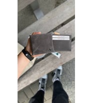 Hakiki Deri Extra Kartlıklı Cüzdan (Gri)