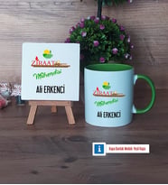 Ziraat Mühendisi Dekoratif Taş, Kupa Bardak Kırmızı Hediye (Model 13)
