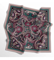 Etnik Desenli Soft Pamuk Eşarp - 04479 (Vişne)