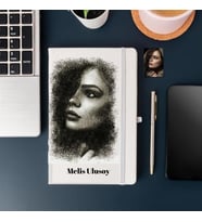 Çılgıntrend Kişiye Özel  Karakalem Tasarımlı Defter (Beyaz)