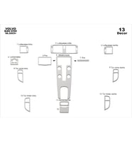 Meriç® Volvo S40 / V50 / C30 Ön Torpido Kaplama Maun 13 P. 2003-2009 (Alüminyum)
