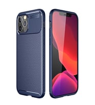 iPhone 12 Kılıf Elde Kaymayan Kamera Korumalı Silikon (Lacivert)