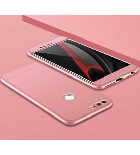 Huawei P9 Lite 2017 Kılıf Zore Ays Full Koruma Kılıf (Rose)