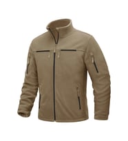 Ghassy Co. Warm Tactical Sport Multi 6 Cep Fonksiyonel Termal Polar Ceket (Bej)
