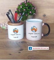 Voleybol Antrenörü Kalemlik, Kupa Bardak T Kişiye Özel Hediye (Model 3)