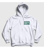 Presmono Unisex Beyaz Oh LL Nam 001 Squid Game Kapüşonlu Sweatshirt 261159tt (Beyaz)