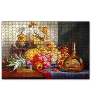 Cakapuzzle Viski ve Taze Meyveler  Puzzle Yapboz MDF (Ahşap) (500 Parça)