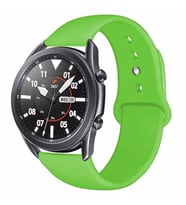 Samsung Galaxy Watch 46mm Kordon Silikon Spor Band (Yeşil)