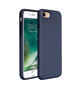 iPhone 5S Kılıf Kamera Korumalı Silikon Rubber Arka Kapak (Lacivert)