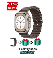 Akıllı Saat Watch ULTRA2 49MM Kordon Hediyeli - Son Versiyon (Kahverengi)