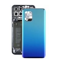 Xiaomi Mi 10 Lite 5G Uyumlu Arka Pil Batarya Kapağı M2002J9G XIG01 (Mavi)