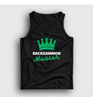 Presmono Unisex Beyaz Backgammon Master Tavla Ustası Oyun Atlet 417150tt (Siyah)