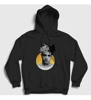 Presmono Unisex Gri Sun XXXTentacion Kapüşonlu Sweatshirt 49063tt (Siyah)