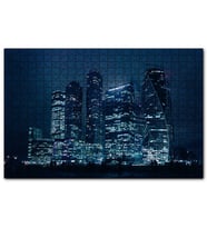 Cakapuzzle Gece ve Gökdelenler  Puzzle Yapboz MDF (Ahşap) (500 Parça)