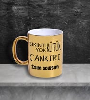 Çankırı Temalı Kişiye Özel İsim ve/veya Fotoğraflı Kupa Bardak No:X025-018 (Gold)