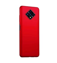 Infinix Zero 8 Kılıf Kamera Korumalı Silikon Rubber Arka Kapak (Kırmızı)