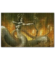 Cakapuzzle Medusa ve Oku  Puzzle Yapboz MDF (Ahşap) (255 Parça)