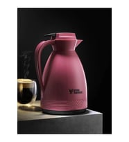 STAR TERMOS - 1 Litre Çift Camlı Vakumlu Termos (Pembe)