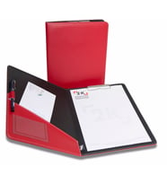 Kapaklı Sekreterlik A4 100 Yaprak Kapasiteli Rainbow Clip Board Vegan 24x32 cm (Kırmızı)