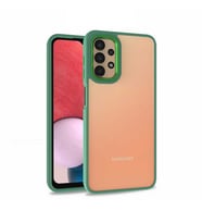 Samsung Galaxy A13 4G Kılıf Case, Kamera Lens Korumalı Elektroplatin Kaplama Sert PC Koruyucu Colourful Platinum Serisi (Yeşil)