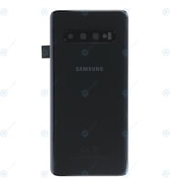 Samsung Galaxy S10 Arka Pil Kapağı - LENS HARİÇ, SM-G973F (Siyah)