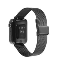 Xiaomi miui watch Akilli Saat 18mm Akilli Saat Çelik Toka Kayis Kordon (Siyah)