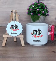 Şehir Plancısı Hediye Seti Kupa Bardak T Kulplu ve Anahtarlık Şehir Plancısına Hediye (Model 1)