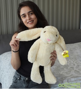 Özgüner Uyku Arkadaşım Tavşan 65  Peluş Tavşan (Krem)