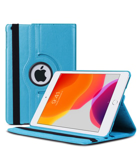 Microsonic Apple iPad 10.2'' 7. Nesil (A2197-A2200-A2198) Kılıf 360 Rotating Stand Deri (Mavi)