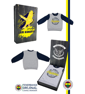 Fenerbahçe Orijinal Lisanslı Lacivert Bebek Sweat Republic Of Fenerbahçe Kutulu (Lacivert)