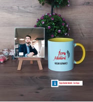 İcra Müdürü Fotoğraflı Dekoratif Taş, Kupa Bardak Beyaz Hediye (Model 7)