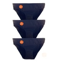 Kadın İz Yapmaz Bikini Külot 3 Adet (Siyah)